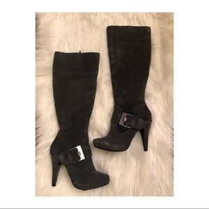 Suede grey Steve Madden boots